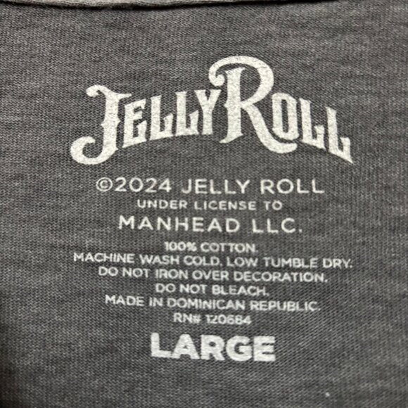 Jelly Roll Beautifully Broken Country T-Shirt Size Large - Picture 4 of 4